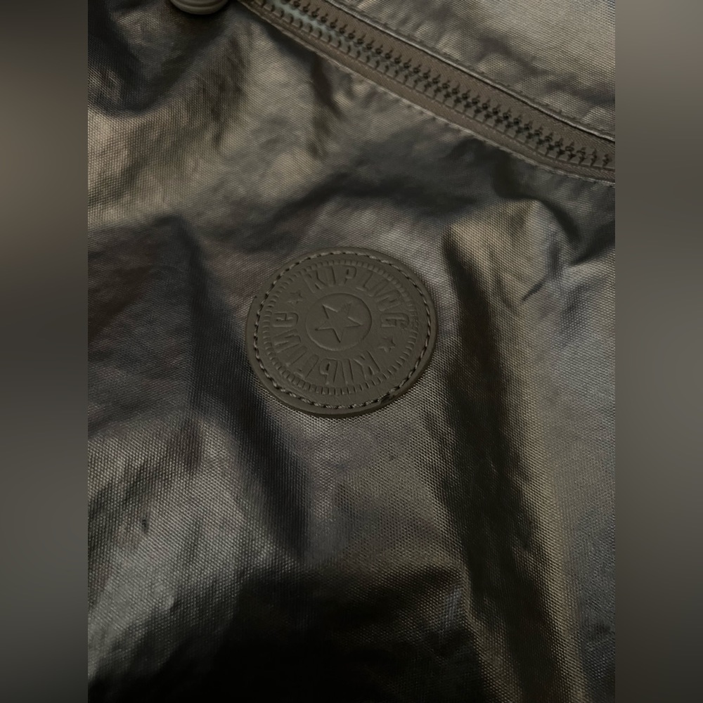Silver Metallic Kipling Backpack - image 3